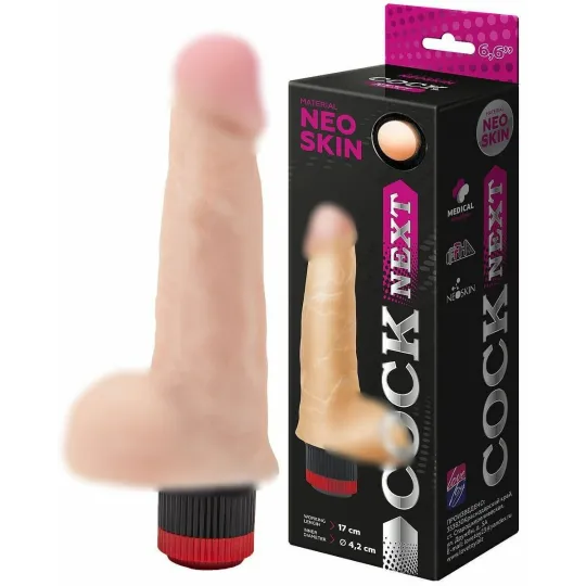 ВИБРАТОР РЕАЛИСТИК " COCK NEXT" L 170 мм D 42 мм, киберкожа