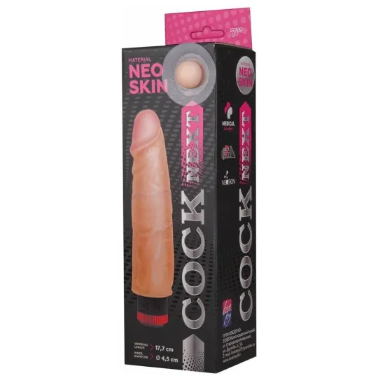 ВИБРАТОР РЕАЛИСТИК " COCK NEXT" L 177 мм D 45 мм, киберкожа