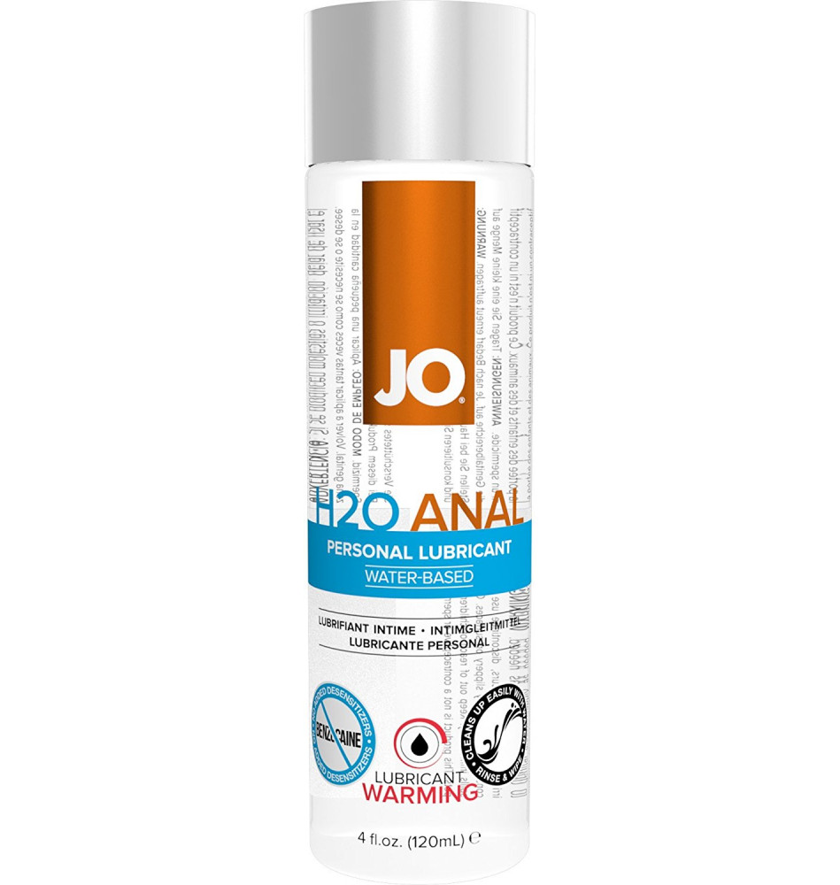 Анальный согревающий любрикант обезболивающий на водной основе JO Anal H2O Warming, (120 мл)