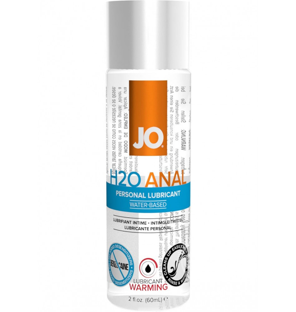 Анальный согревающий любрикант обезболивающий на водной основе JO Anal H2O Warming, 2.5 oz (60 мл)