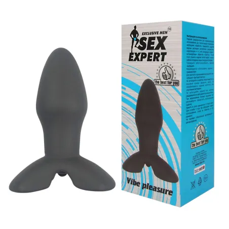 АНАЛЬНЫЙ СТИМУЛЯТОР С ВИБРАЦИЕЙ цвет чёрный, L 90 мм D 39 мм