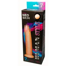 ФАЛЛОИМИТАТОР "HUMAN STYLE" НА ПРИСОСКЕ, L 195 мм D 38 мм