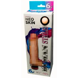 ВИБРАТОР РЕАЛИСТИК " HUMAN STYLE" L 160 мм D 42 мм, киберкожа