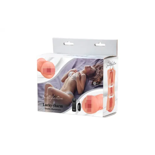 ДВОЙНОЙ МАСТУРБАТОР С ВИБРОПУЛЕЙ SATISFACTION LUCKY CHARM