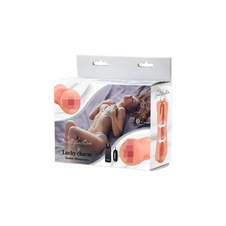 ДВОЙНОЙ МАСТУРБАТОР С ВИБРОПУЛЕЙ SATISFACTION LUCKY CHARM