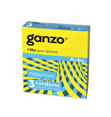 Презервативы Ganzo Ribs N3