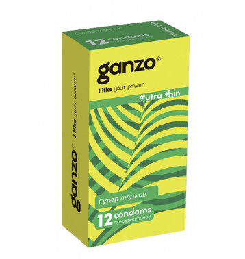 Презервативы Ganzo Ultra thin № 12