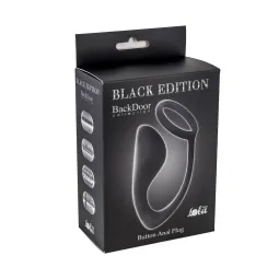 МУЖСКОЙ АНАЛЬНЫЙ СТИМУЛЯТОР С КОЛЬЦОМ НА ПЕНИС BUTTON ANAL PLUG BLACK