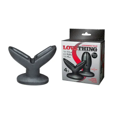 АНАЛЬНО-ВАГИНАЛЬНЫЙ ПЛАГ "A BLOOMING TILUP" L 110 мм , D 55 мм, цвет чёрный