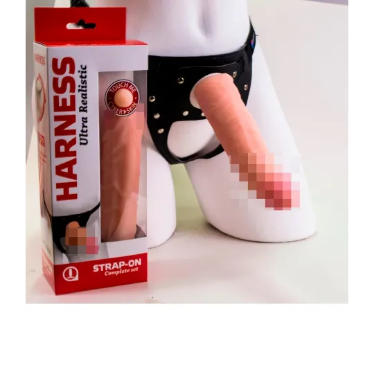 Фаллоимитатор - неоскин с поясом "Harness" 730703