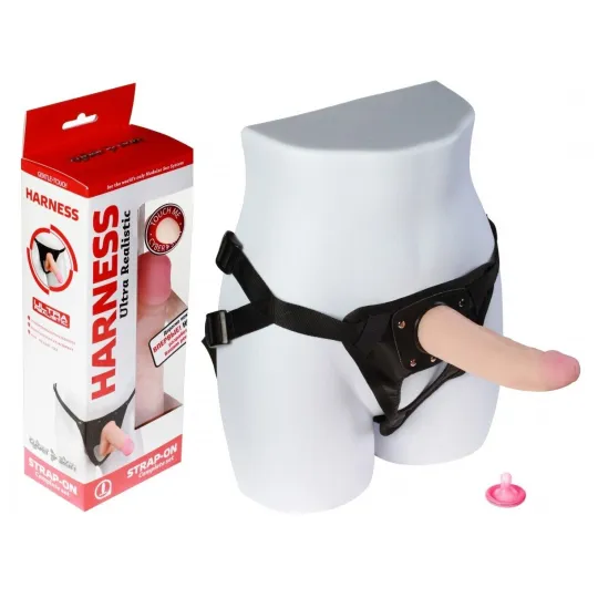 Фаллоимитатор - неоскин с поясом "Harness" 730703