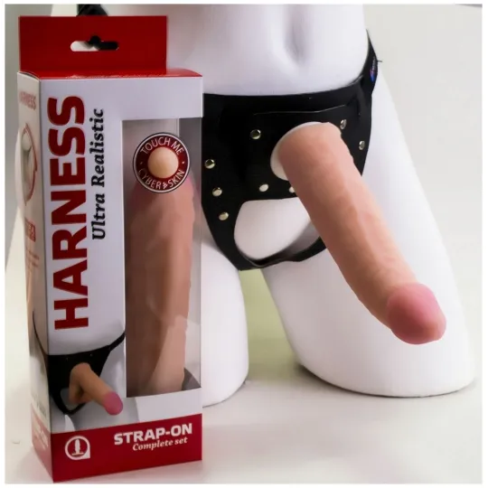 Фаллоимитатор - неоскин с поясом "Harness" 730703