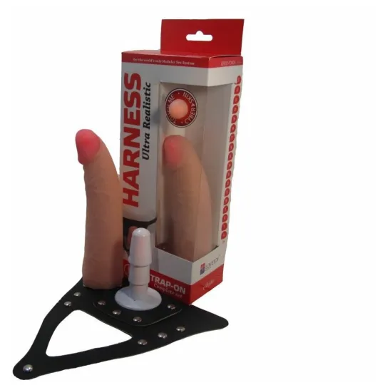 Фаллоимитатор - неоскин с поясом "Harness" 730703