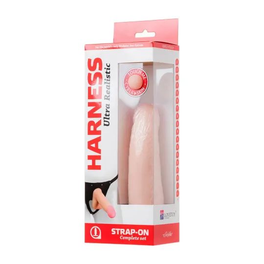 Фаллоимитатор - неоскин с поясом "Harness" 730703