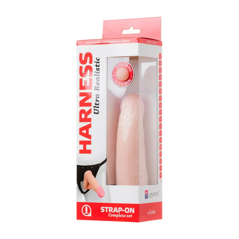 Фаллоимитатор - неоскин с поясом "Harness" 730703