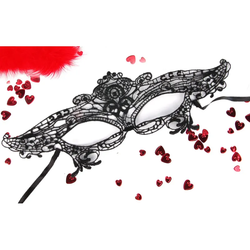 МАСКА АЖУРНАЯ "ДЖУЛИЯ" цвет чёрный, текстиль