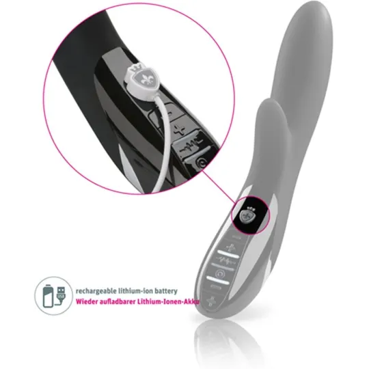 Вибромассажер c электростимуляцией Daring Danny - Black Edition , черный