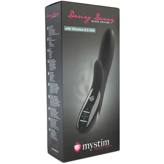Вибромассажер c электростимуляцией Daring Danny - Black Edition , черный