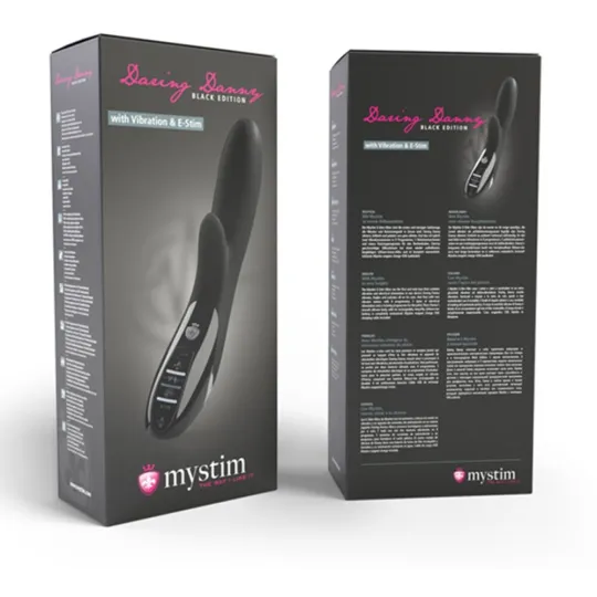 Вибромассажер c электростимуляцией Daring Danny - Black Edition , черный