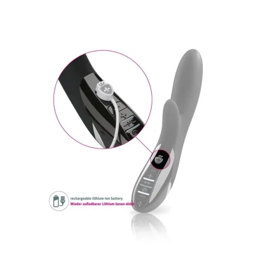 Вибромассажер c электростимуляцией Daring Danny - Black Edition , черный