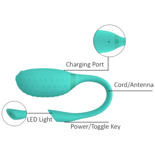 Вибромассажер MAGIC FUGU,  мятный