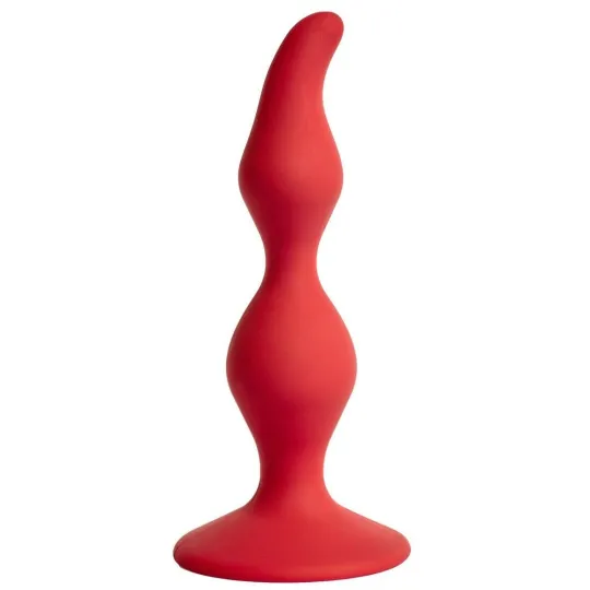 Анальная пробка Vesta, силикон, диаметр до 3 см, длина 12,5 см , цвет бордовый