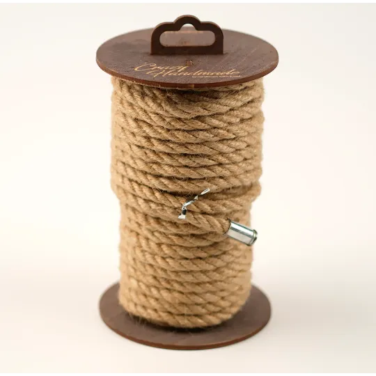 Джутовая веревка для шибари на катушке, 10 м.