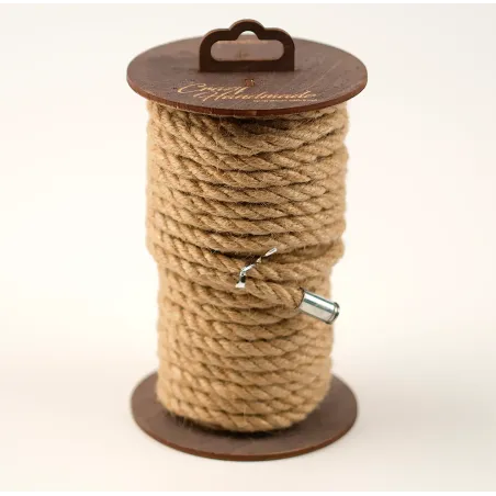 Джутовая веревка для шибари на катушке, 10 м.