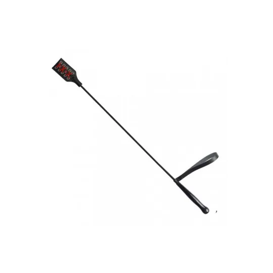 Стек с окончанием хлопушкой из кожи