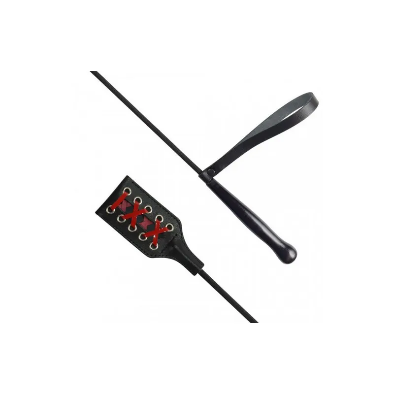 Стек с окончанием хлопушкой из кожи