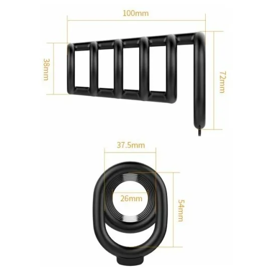 Нагреваемый вибратор Perseus, цвет персиковый