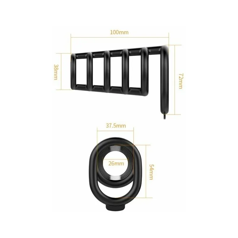 Нагреваемый вибратор Perseus, цвет персиковый