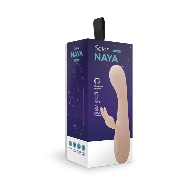 Вибратор кролик Naya, цвет персиковый