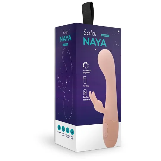 Вибратор кролик Naya, цвет персиковый