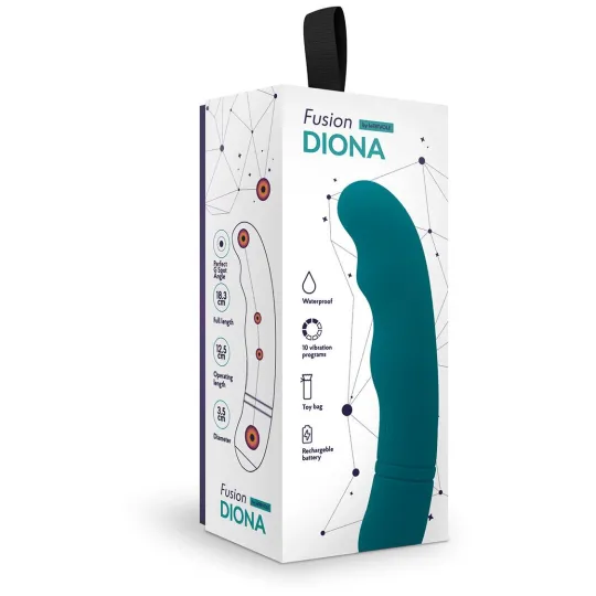 G вибратор Diona, цвет морская волна