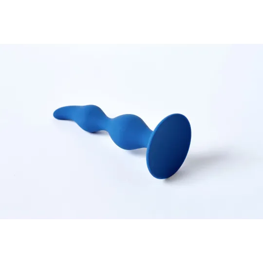 Анальная пробка Vesta, силикон, цвет кобальт
