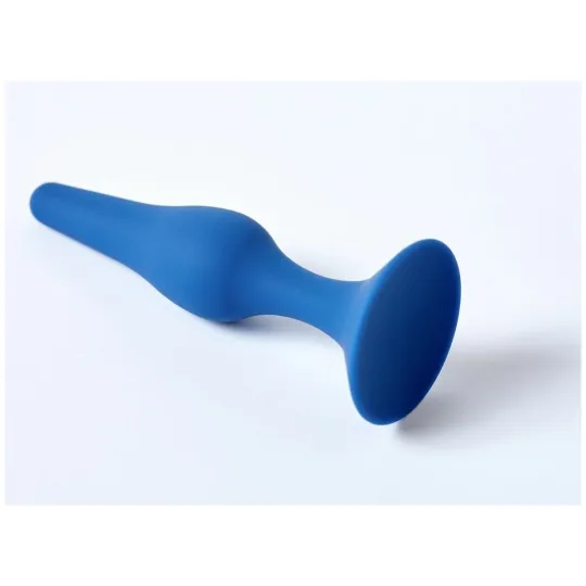Анальная пробка Gravity, силикон, цвет кобальт