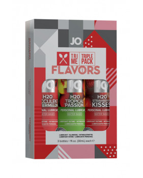 Подарочный набор ароматизированных лубрикантов Tri-Me Triple Pack - Flavors