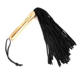 ПЛЕТЬ L рукояти 150 мм, L хвоста 250 мм, цвет чёрный, кожа