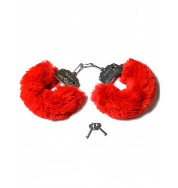 Шикарные наручники с пушистым красным мехом (Be Mine)