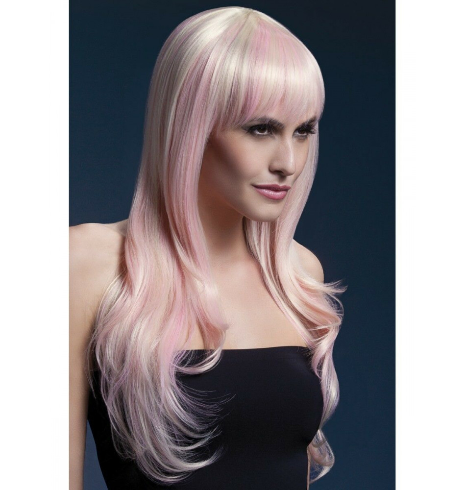 Парик Сладкая Сиенна с розовыми волосами