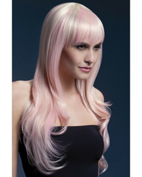 Парик Сладкая Сиенна с розовыми волосами