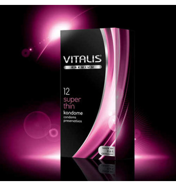 Презервативы VITALIS Premium №12 Super Thin, ультратонкие