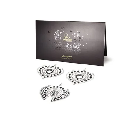 Bijoux Indiscrets Украшение на грудь черно-серое