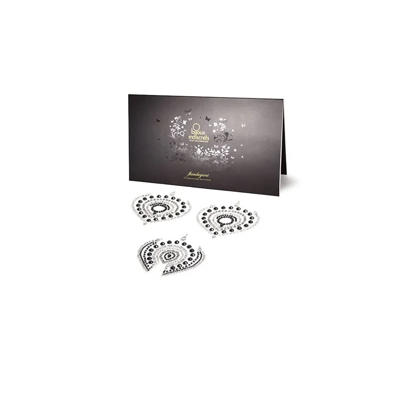 Bijoux Indiscrets Украшение на грудь черно-серое