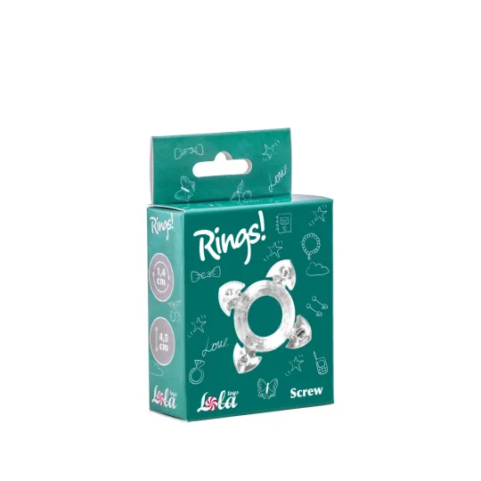 ЭРЕКЦИОННОЕ КОЛЬЦО RINGS SCREW WHITE