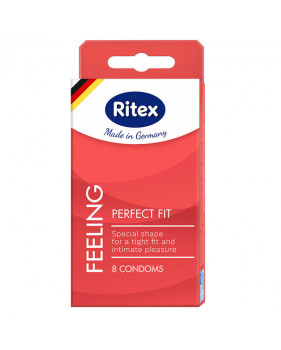 Презервативы Ritex Perfect Fit анатомической формы с накопителем - 8 шт.