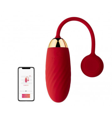 Ella Red Виброяйцо красное с функцией управления через мобильное приложение Svakom Ella App