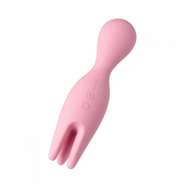 Розовый универсальный Вибростимулятор с игривыми подвижными тентаклями SVAKOM Nymph Soft Moving Finger Vibrator