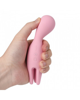 Розовый универсальный Вибростимулятор с игривыми подвижными тентаклями SVAKOM Nymph Soft Moving Finger Vibrator
